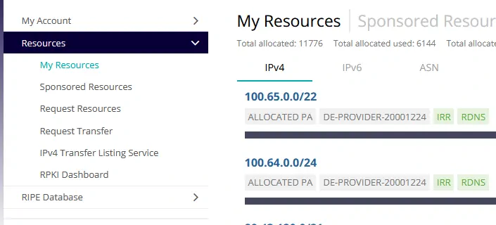 RIPE Resources Preview