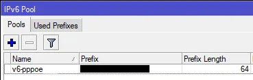 RouterOS IPv6-Pools Preview